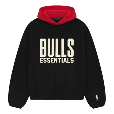 ESSENTIALS Fear of God Essentials x NBA Chicago Bulls Hoodie 'Black Red'