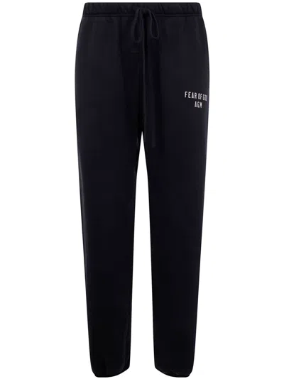 ESSENTIALS LOGO-PRINT TRACK PANTS