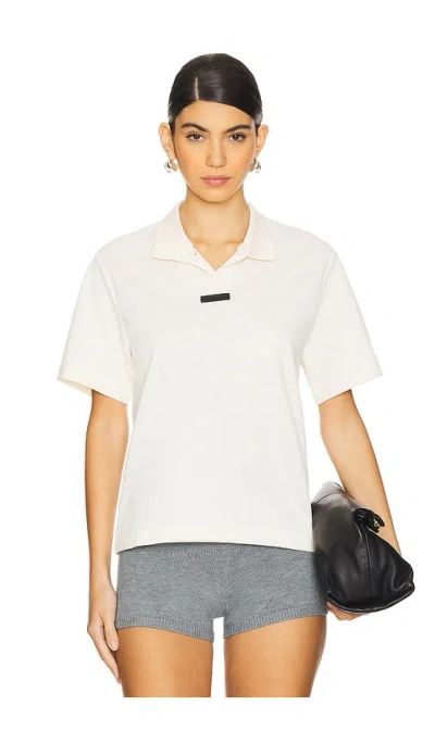 ESSENTIALS SHORT SLEEVE POLO TOP