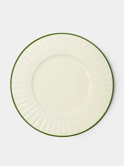 ESTE CERAMICHE WICKER HAND-PAINTED CERAMIC CHARGER PLATES - 12.5IN/32CM (SET OF 4)