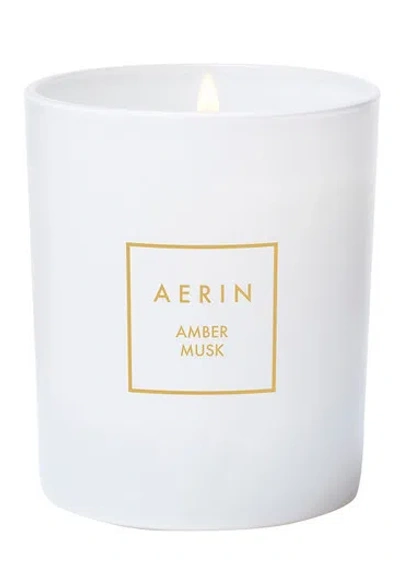 ESTÉE LAUDER AERIN AMBER MUSK CANDLE 200G, LUXURY CANDLE, VELVET, BLENDS SENSUAL FLORALS