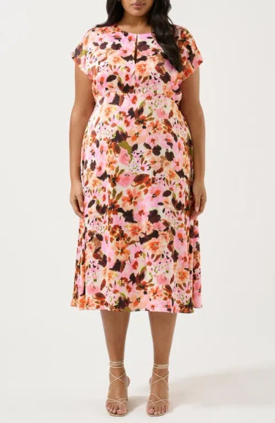 ESTELLE ESTELLE ATREIDES FLORAL MIDI DRESS