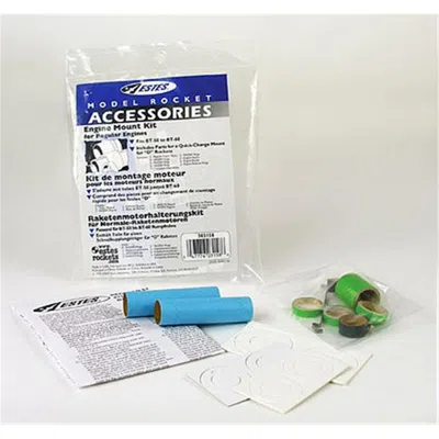 ESTES REGULAR ENGINE MOUNT ROCKET KIT, PACK OF 3
