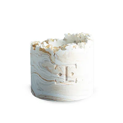 ESTI LIVING GOLD / WHITE / YELLOW FRESH BLOOM GEMSTONE CANDLE SMALL