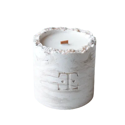 ESTI LIVING NEUTRALS / WHITE MOON & FIG GEMSTONE CANDLE LARGE