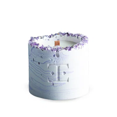 ESTI LIVING PURPLE LAVENDER GEMSTONE CANDLE SMALL