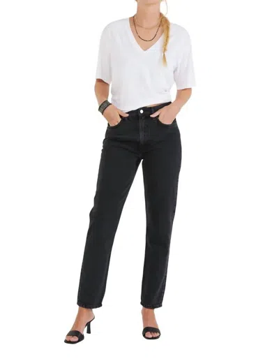 ETICA FINN SLIM STRAIGHT JEAN IN BLACK ROCK