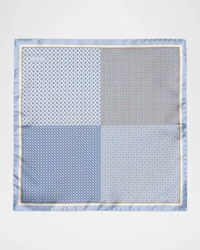 ETON MEN'S FOUR-SIDED SILK POCKET SQUARE