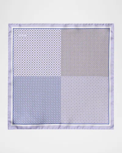 ETON MEN'S FOUR-SIDED SILK POCKET SQUARE