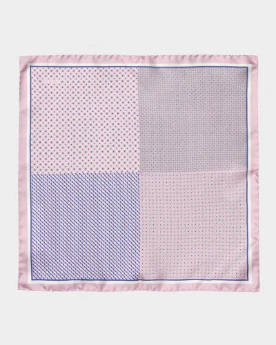 ETON MEN'S FOUR-SIDED SILK POCKET SQUARE