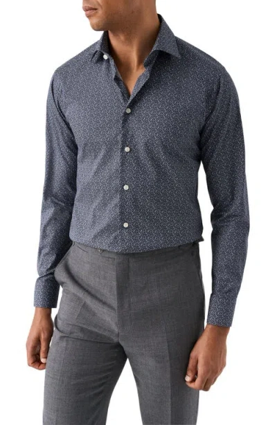 ETON ETON SLIM FIT FLORAL COTTON DRESS SHIRT
