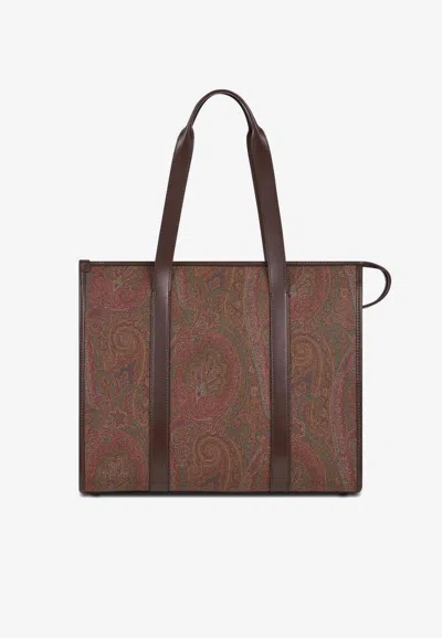 ETRO ARNICA PAISLEY JACQUARD TOTE BAG