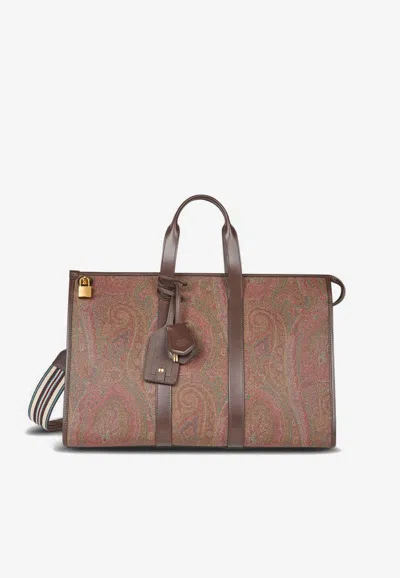 ETRO ARNICA PAISLEY JACQUARD TRAVEL BAG