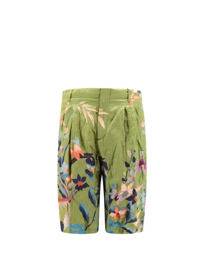 ETRO BERMUDA SHORTS WITH FLORAL PRINT