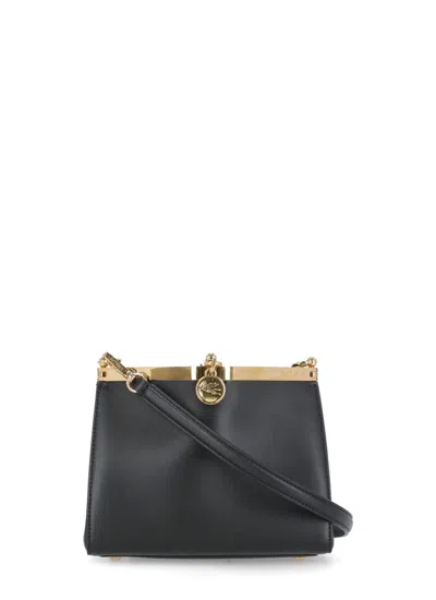 ETRO BLACK LEATHER BAG