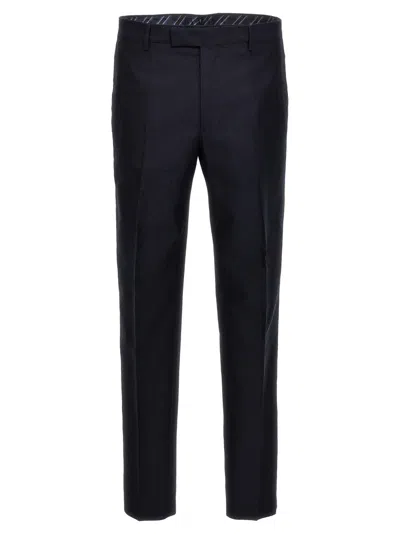 ETRO MEN BLUE JACQUARD PANTS, 36 LUXURY PANTS FOR MEN DARVEYS