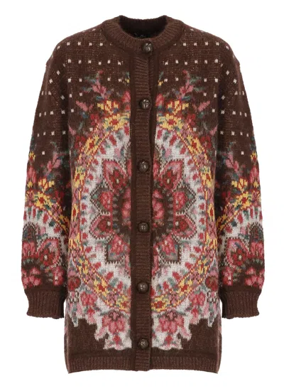ETRO CARDIGAN WITH LOGO