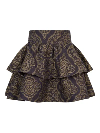 ETRO COTTON-LINEN SKIRT