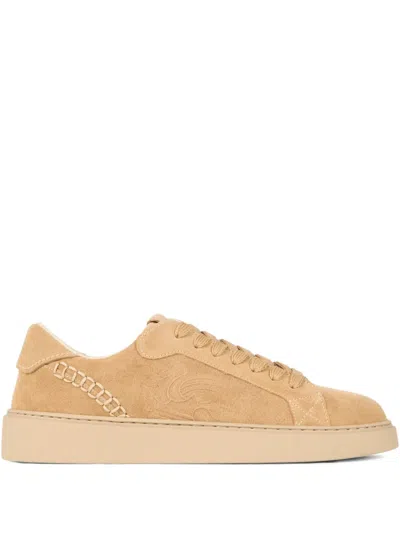 ETRO EMBROIDERED SUEDE SNEAKERS