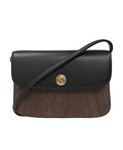 ETRO ETRO ESSENTIAL JACQUARD FOLDOVER TOP CROSSBODY BAG