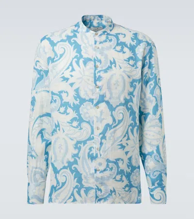 ETRO FLORAL LINEN SHIRT