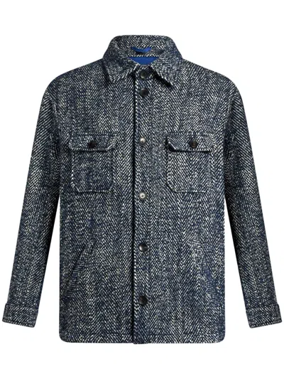 ETRO HERRINGBONE SHIRT JACKET