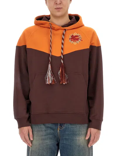 ETRO HOODED SWEATSHIRT WITH LOGO