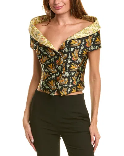 ETRO ETRO JACQUARD OFF-THE-SHOULDER JACKET