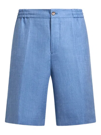 ETRO LINEN-BLEND SHORTS