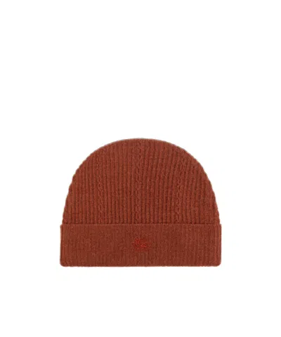 ETRO ETRO LOGO EMBROIDERED KNITTED BEANIE