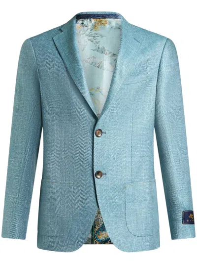 ETRO LOGO PATCH BLAZER