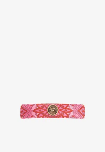 ETRO LOGO-PLAQUE HAIR CLIP