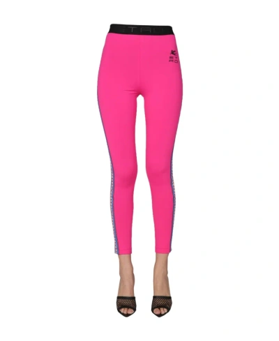 ETRO ETRO STRIPED HIGH WAIST LEGGINGS