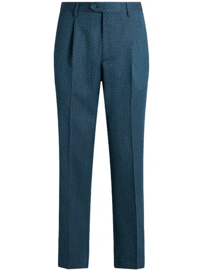 ETRO MOTIF EMBROIDERY TROUSERS