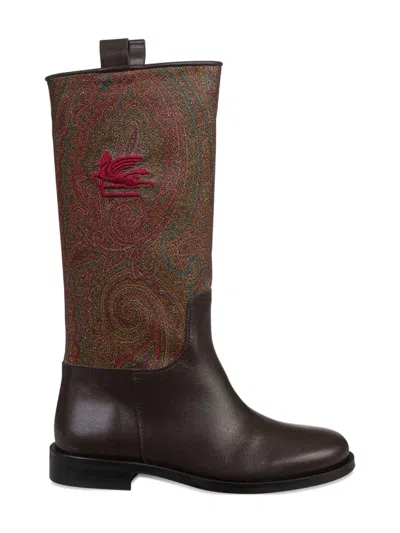 ETRO PAISLEY JACQUARD BOOTS