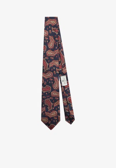 ETRO PAISLEY JACQUARD SILK TIE