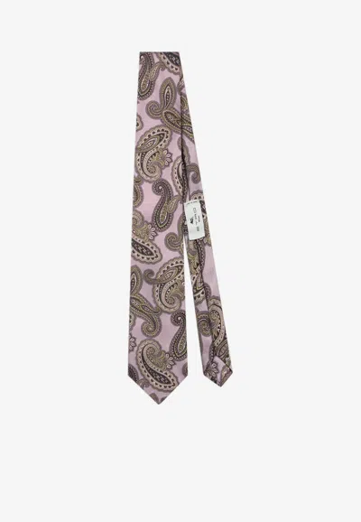 ETRO PAISLEY JACQUARD SILK TIE