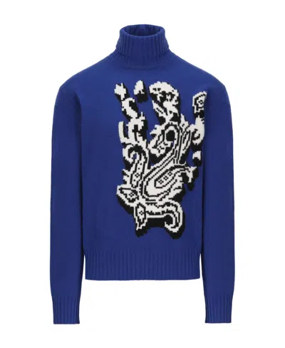 ETRO ETRO GRAPHIC INTARSIA KNITTED JUMPER