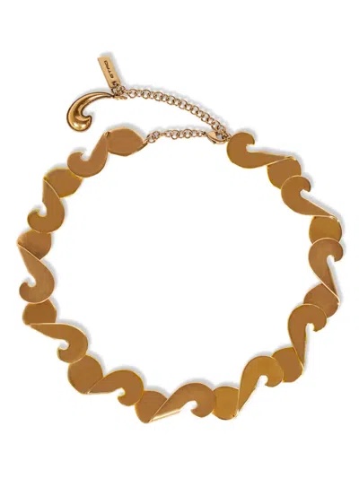 ETRO PAISLEY LOGO-CHARM NECKLACE