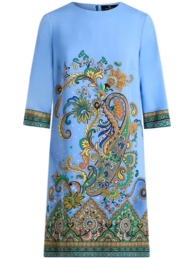 ETRO FLORAL PAISLEY PRINT DRESS
