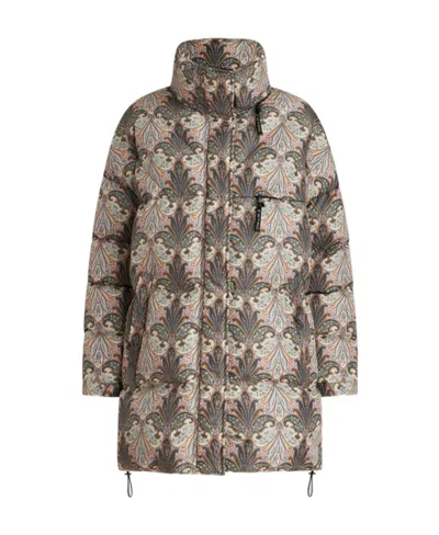 ETRO ETRO PATTERNED LONG-SLEEVED PUFFER JACKET