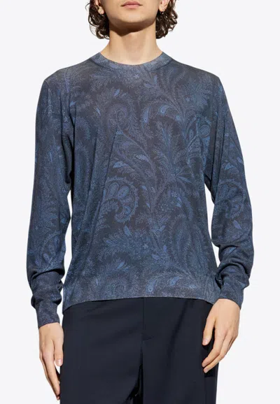 ETRO PAISLEY PRINT LONG-SLEEVED T-SHIRT