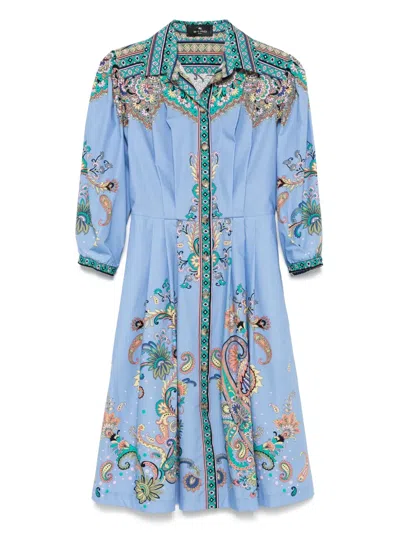 ETRO PAISLEY-PRINT MIDI DRESS