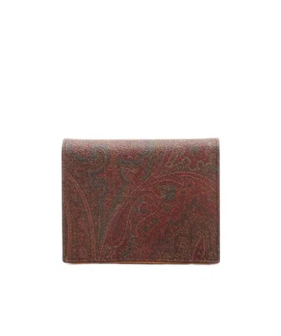 ETRO PAISLEY PRINTED DOUBLE FOLD WALLET