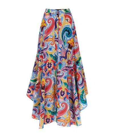 ETRO ETRO FLARED HEM PAISLEY SKIRT