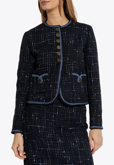 ETRO PEGASO-BUTTONS TWEED JACKET