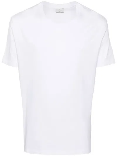 ETRO PEGASO-EMBROIDERED COTTON T-SHIRT