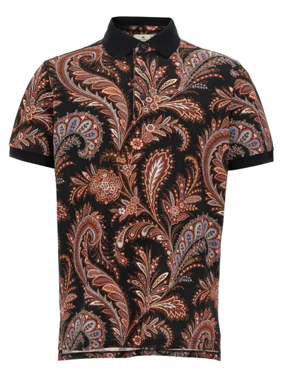 ETRO ETRO POLO PAISLEY FLOWERS