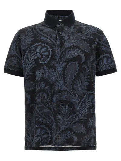 ETRO ETRO POLO PAISLEY FLOWERS