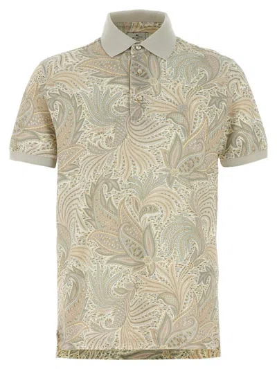 ETRO ETRO POLO PAISLEY FLOWERS